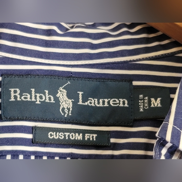 Ralph Lauren Men's Blue Striped Shirt - Picture 5 of 8
